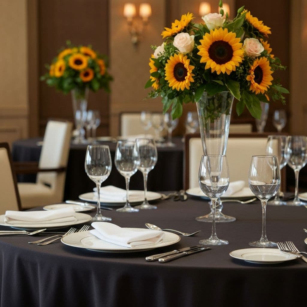 Elegant dining table set with 222 Fifth dinnerware collection