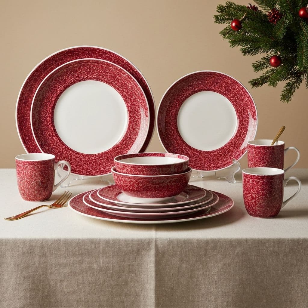 Wexford Red - 222 Fifth 16-Piece Holiday Set